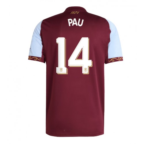 Stroje piłkarskie Aston Villa Pau Torres #14 Koszulka Podstawowej 2025-26 Krótki Rękaw